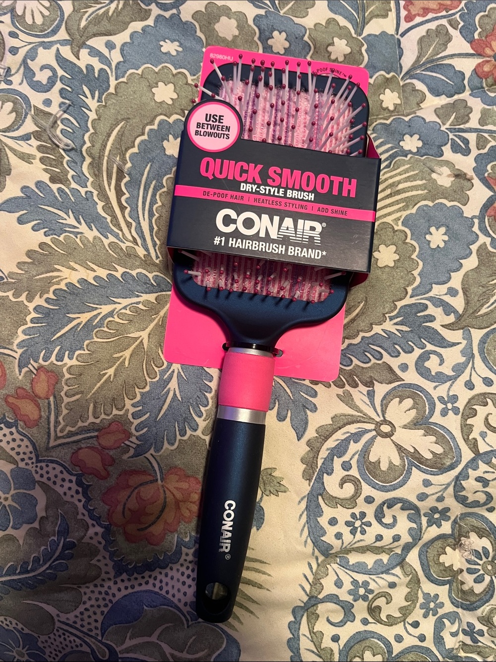 NWT Conair Quick Smooth Pink Paddle Brush - Women's Hair Tool